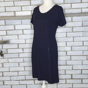 • Country Road Women's Short Sleeve Knee Length Shift Dress Size 2 Dark Blue